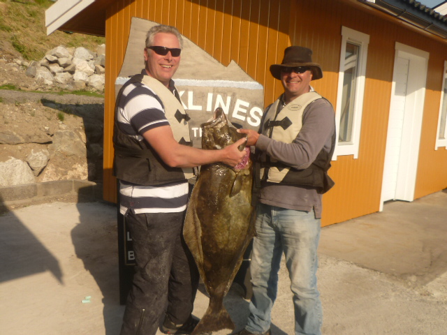 Mike Mackay with 30kg halibut